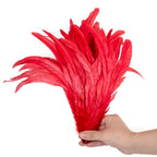 100PCS Natural Rooster Tail Feathers (25-40CM)