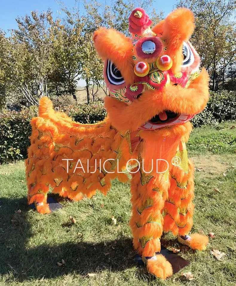 Southern Lion Dance Props for Adults, Double Performance Use, Wool Dragon Lantern, Authentic Lion Awakening Props.
