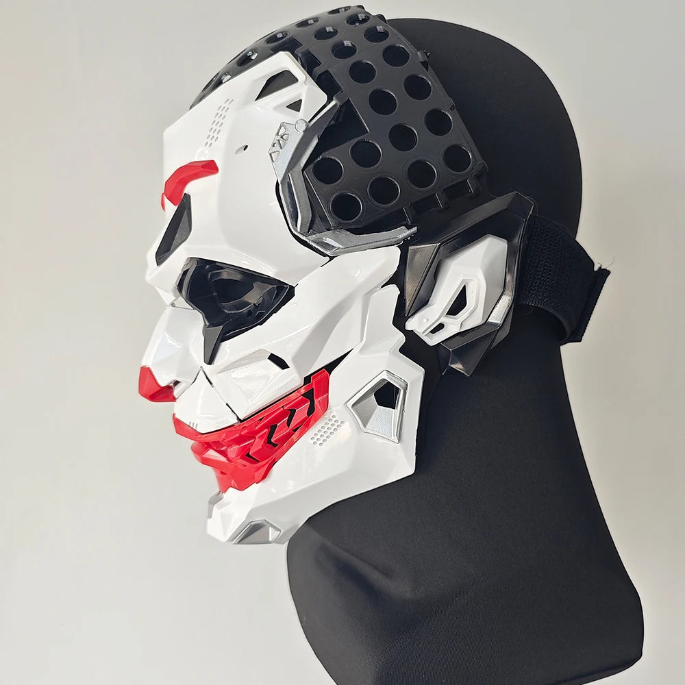 Joker Masks Cyberpunk Masks Clown Braids 2d Cosplay Resin Custom Products Halloween Anime Role-Playing Props And Gifts Toys - Big Tim's Magic Emporium
