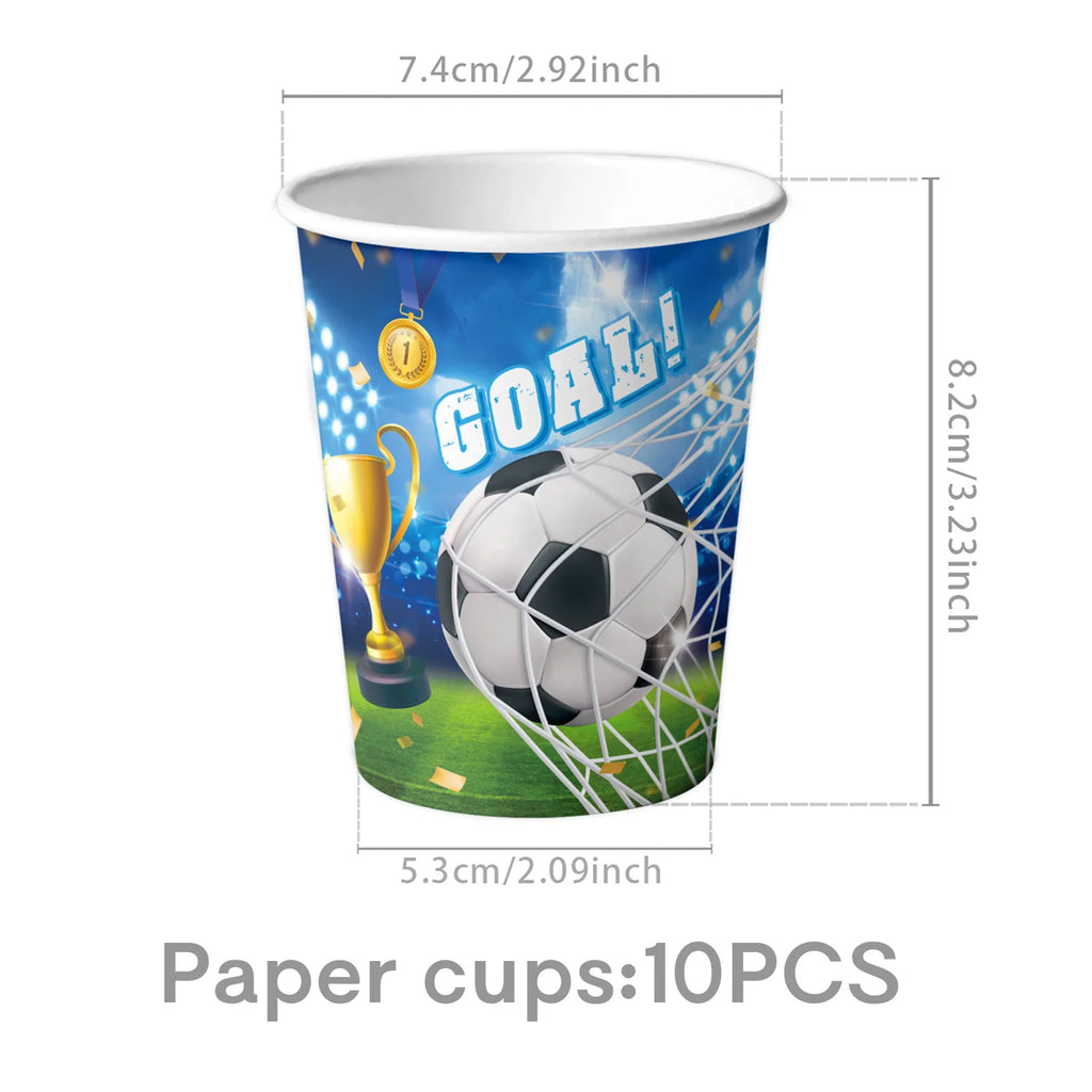 Football Party Stuff Soccer Party Tableware Tablecloth Napkin Cup Plate Soccer Party Backdrop Baby Shower Football Party Favors - Big Tim's Magic Emporium