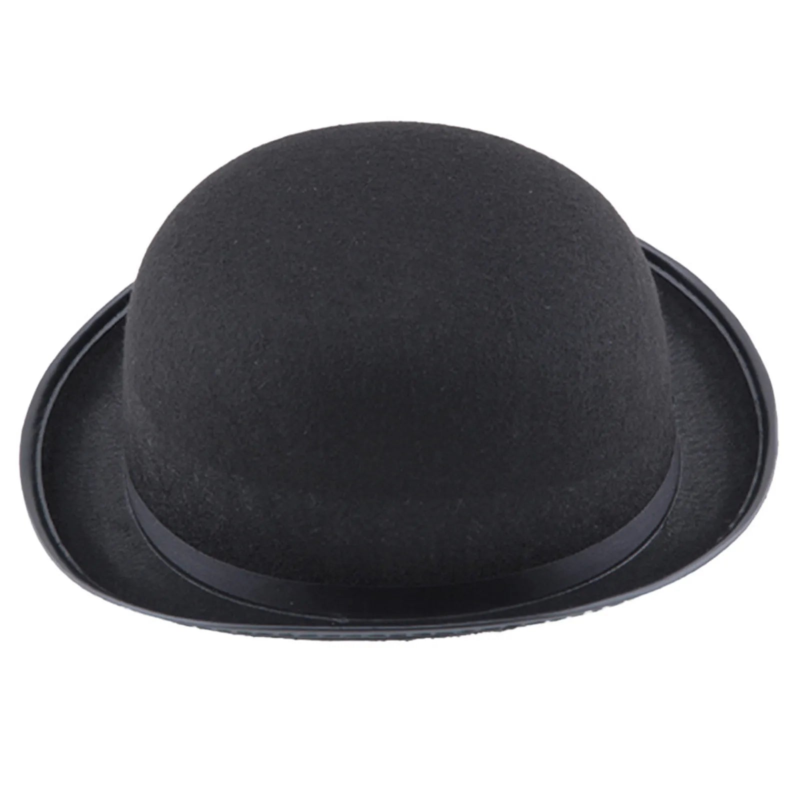 Pure Black Halloween Magic Hat With Hat Holder Cotton Bowler Hat Men'S Satin Hat Gentleman Clothing Gift For Men