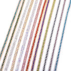The Stardust Triple Crown – 3-Row Glass Crystal Rhinestone Cup Chain Trim