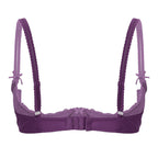 Lace Underwire Half-Cup Push-Up Bra