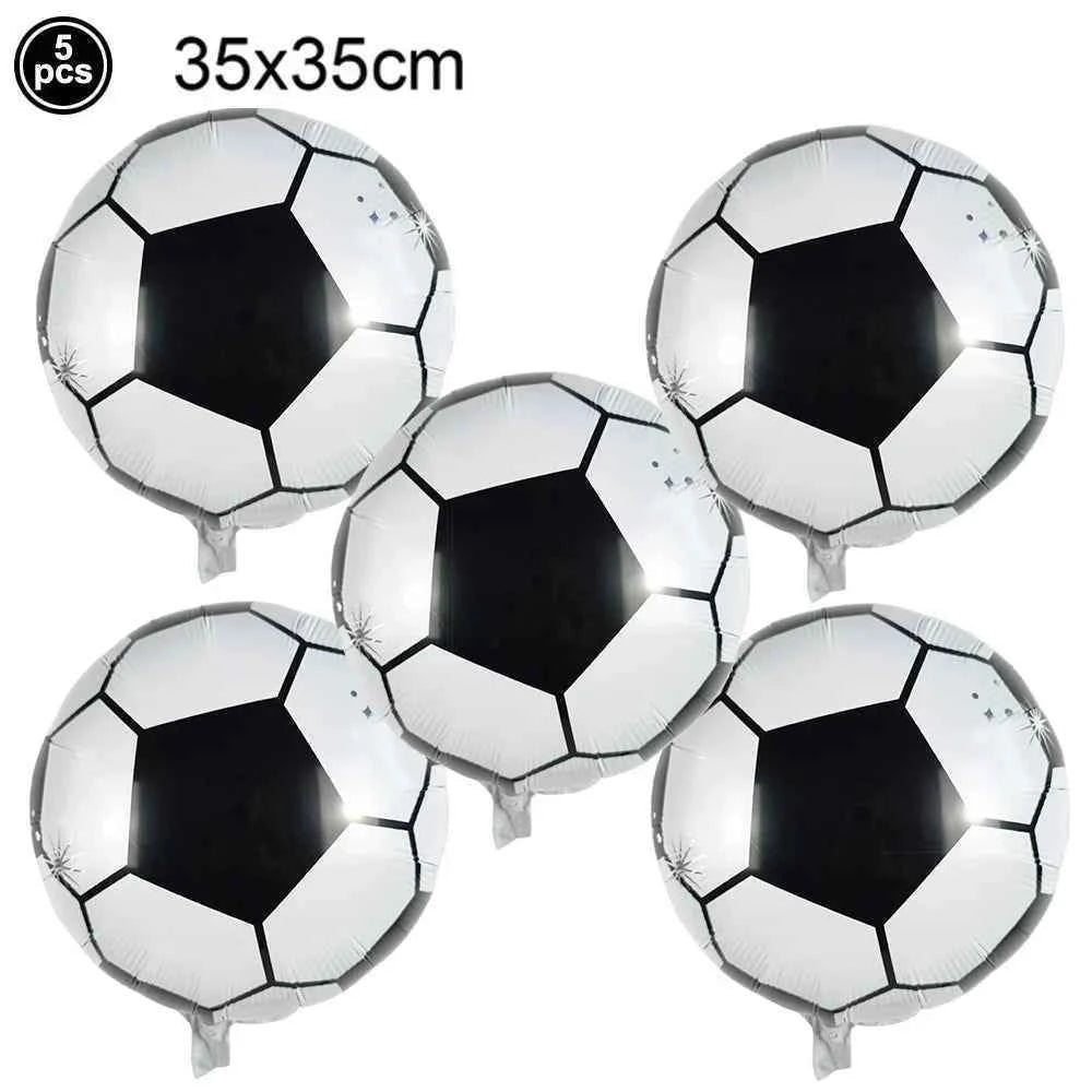 Soccer Party Decoration Balloons Soccer Balls Football Sneakers Trophy Foil Balloons for Birthday Sports Theme Party Supplies