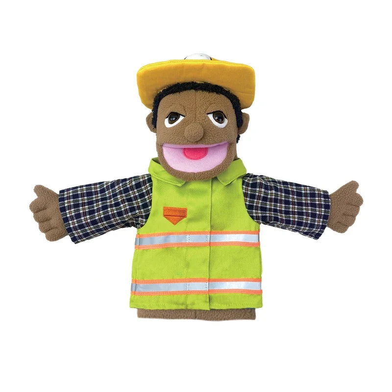 Cute Cartoon Profession Series Hand Puppet Plush Doctor Police Officer Nurse Teacher Job Puppet Ventriloquism Doll - Big Tim's Magic Emporium