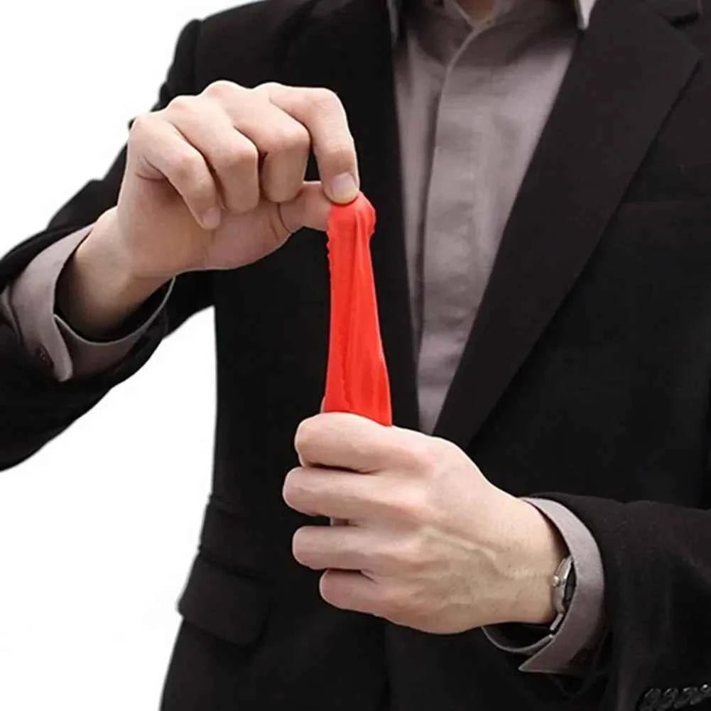 Magic Thumb Tip Props for Close Up Vanish and Appearing Tricks with Red Silk Stage Show Rubber Prank Toy Gifts - Big Tim's Magic Emporium