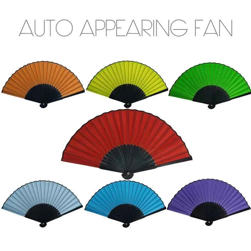 Auto Appearing Fan – Instant Spring Fan Magic Prop (Two Fan Set) - Big Tim's Magic Emporium