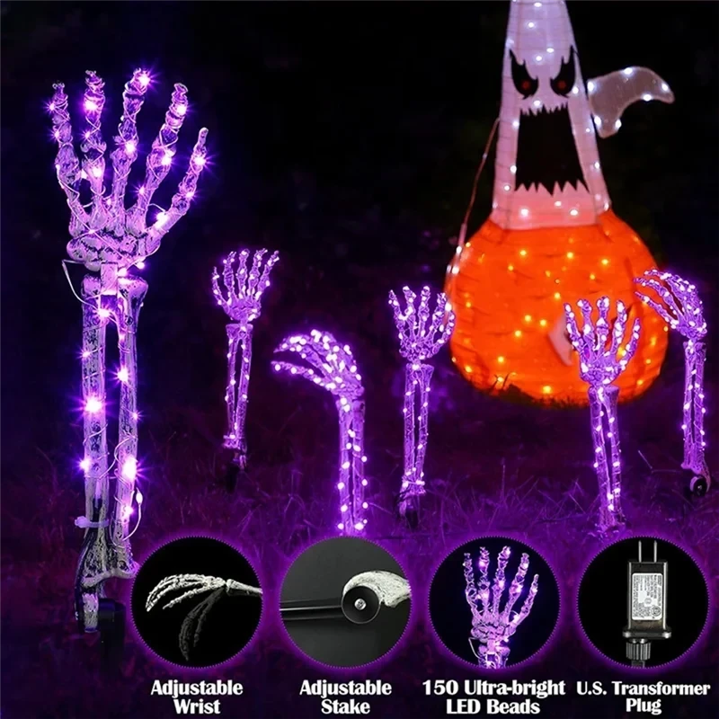 AFOURT-Halloween Outdoor Decorations Halloween Decorations Halloween Party Props US Plug