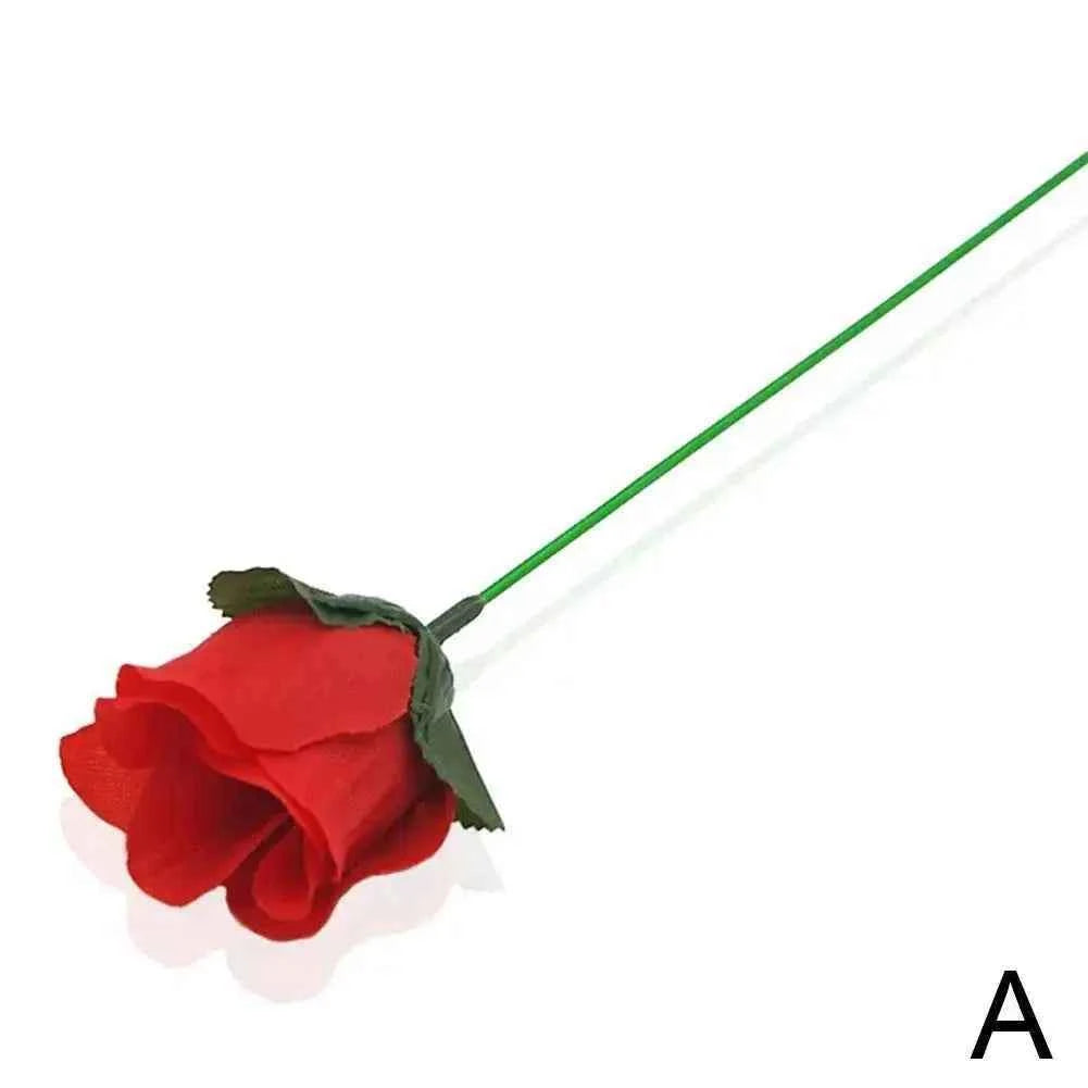 Romantic Fire Rose Magic Trick Prop Torch to Rose Magic Gimmick Stage Performance Magic Toy Valentine Day Proposal Magic Props