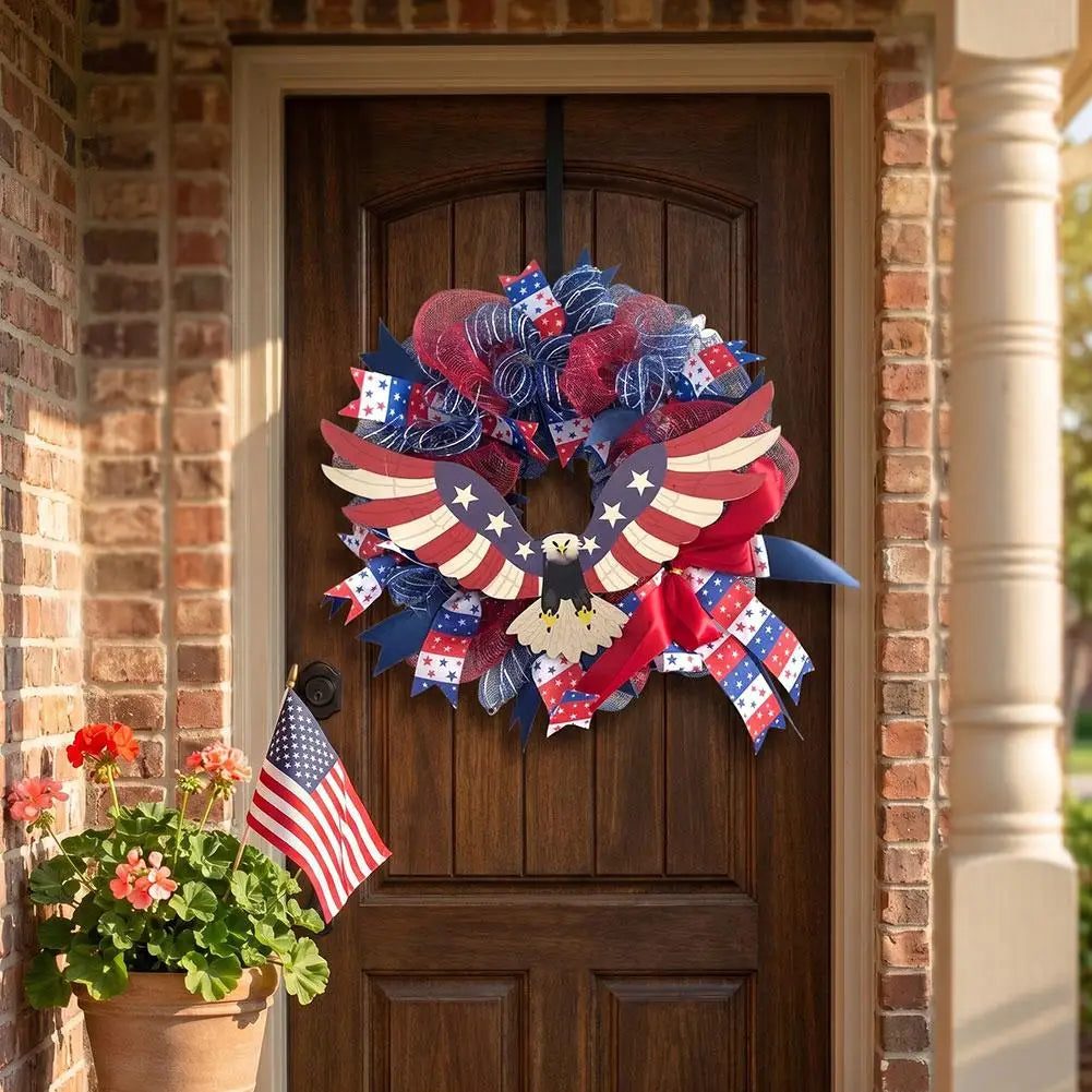 Anniversary Garland Independence Day Decor July 4Th Indoor Outdoor Door Wall Decoration Festival Home Hanging Gifts Ornament