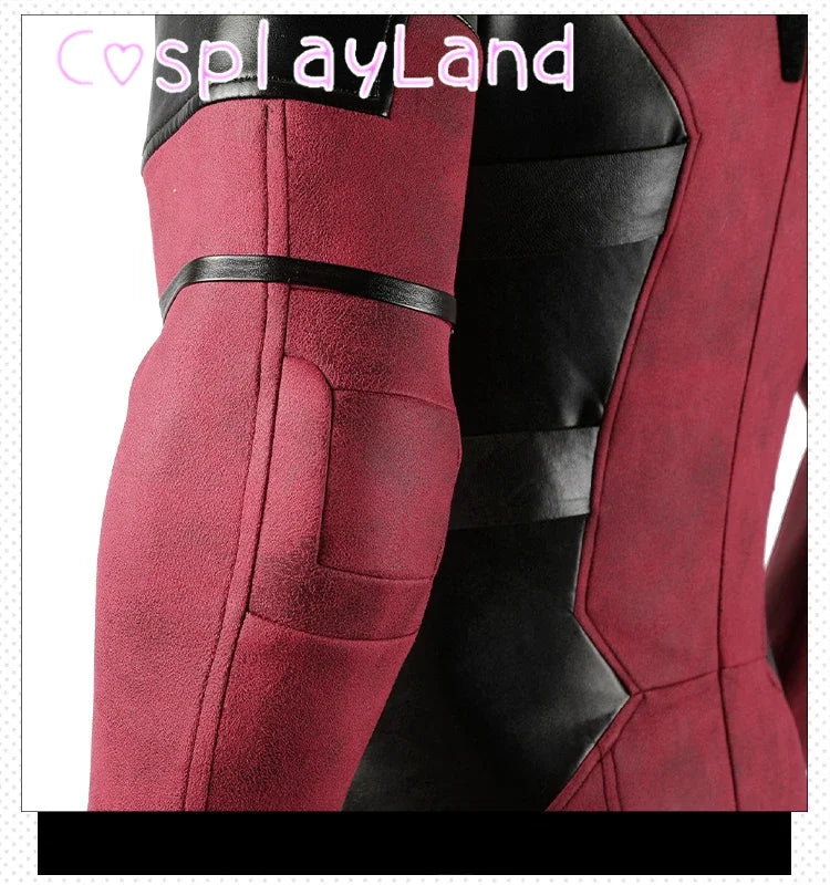 New Arrival DP3 Mr. Pool Cosplay Costume Hero Complete Clothes Red Leather Men Jumpsuit Halloween Carnival Christmas Outfit - Big Tim's Magic Emporium