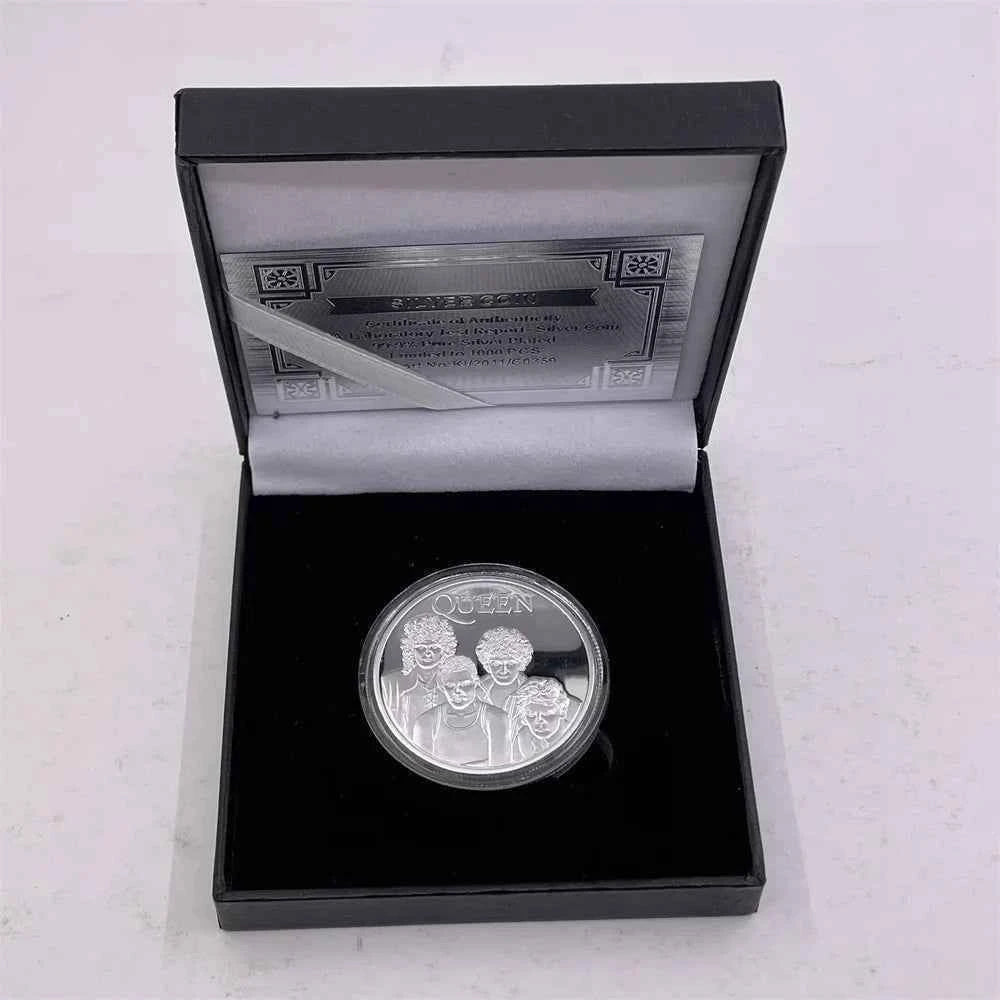 Mixed Designs Queen Gold Coin Popular World Band Commemorative Coin Freddie Mercury Challenge Collectibles Home Decor Gift