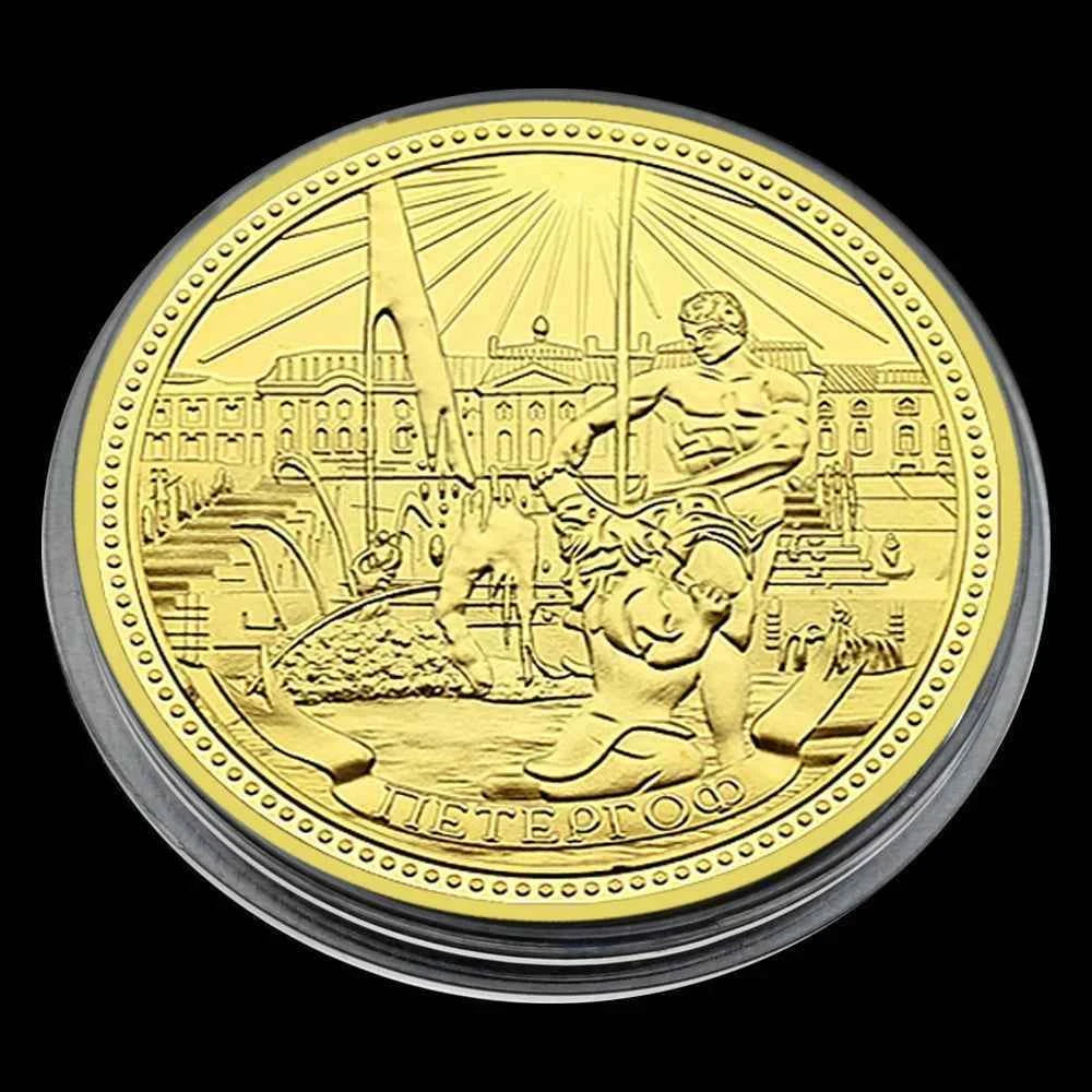 Russian Commemorative Coin Metal Medal Moscow Kremlin Poccnr Challenge Coin Holiday Gift Collection Customized Wholesale