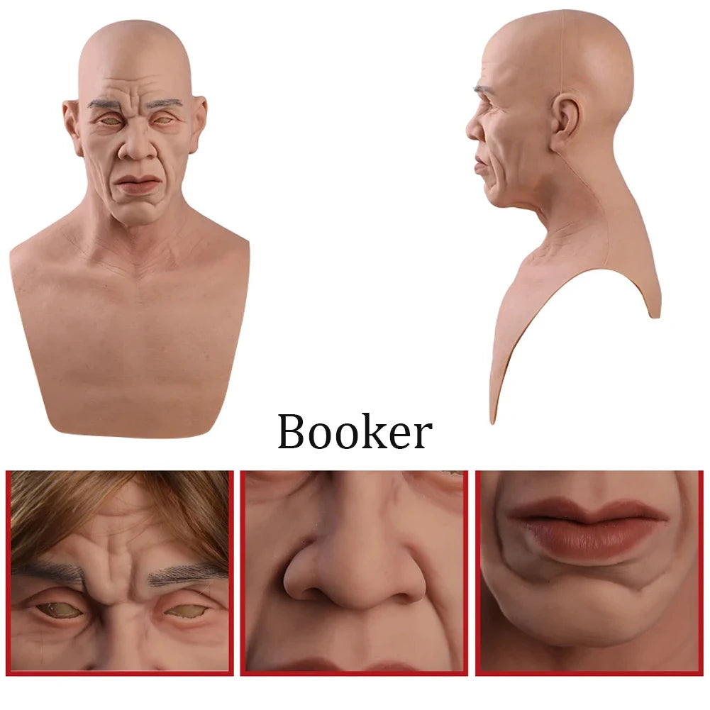Crossdressing Soft Silicone Cosplay Costume Masks Props for Crossdresser Transvestite Halloween Men's silicone masks realistic - Big Tim's Magic Emporium
