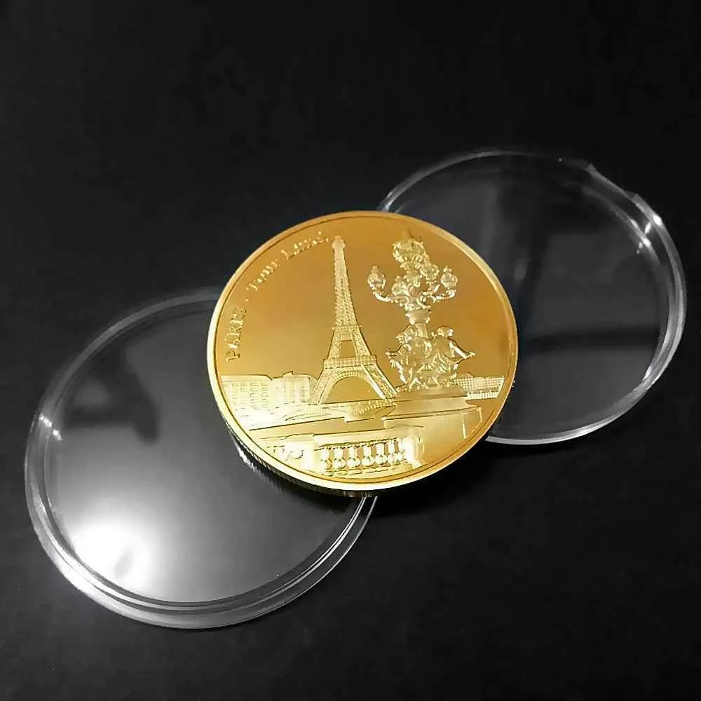 Paris Eiffel Tower Coin Collection Travel Collection Commemorative Coins Commemorative Coins Non-currency