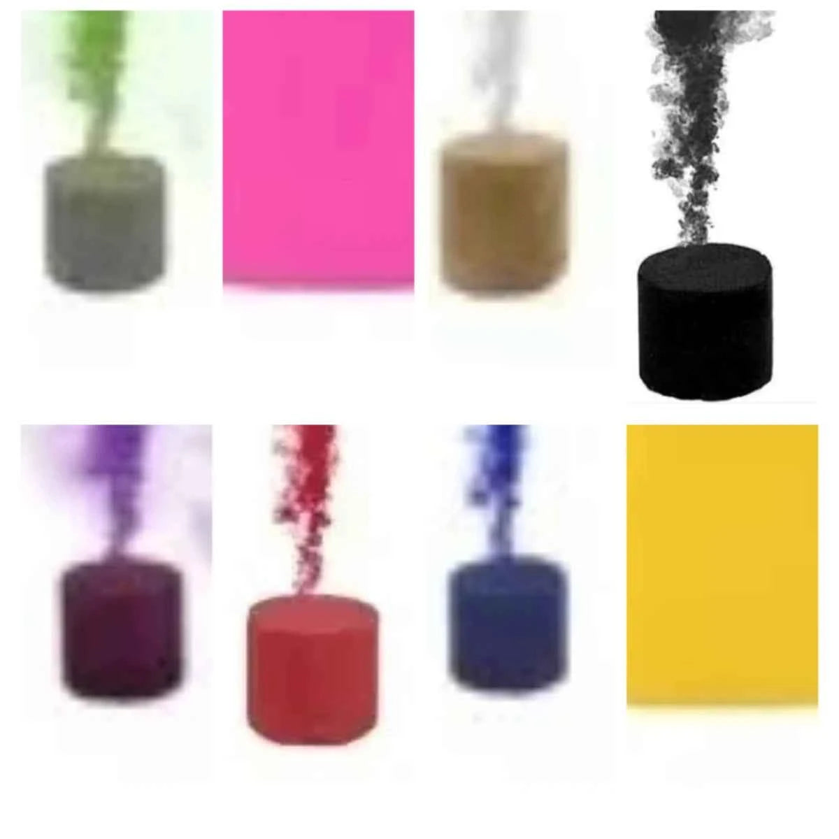 3/4/8pcs Colorful Smoke Pills Burning Portable Props Party Atmosphere Supplies Magic Stage Photography Effect Show 8 Colors