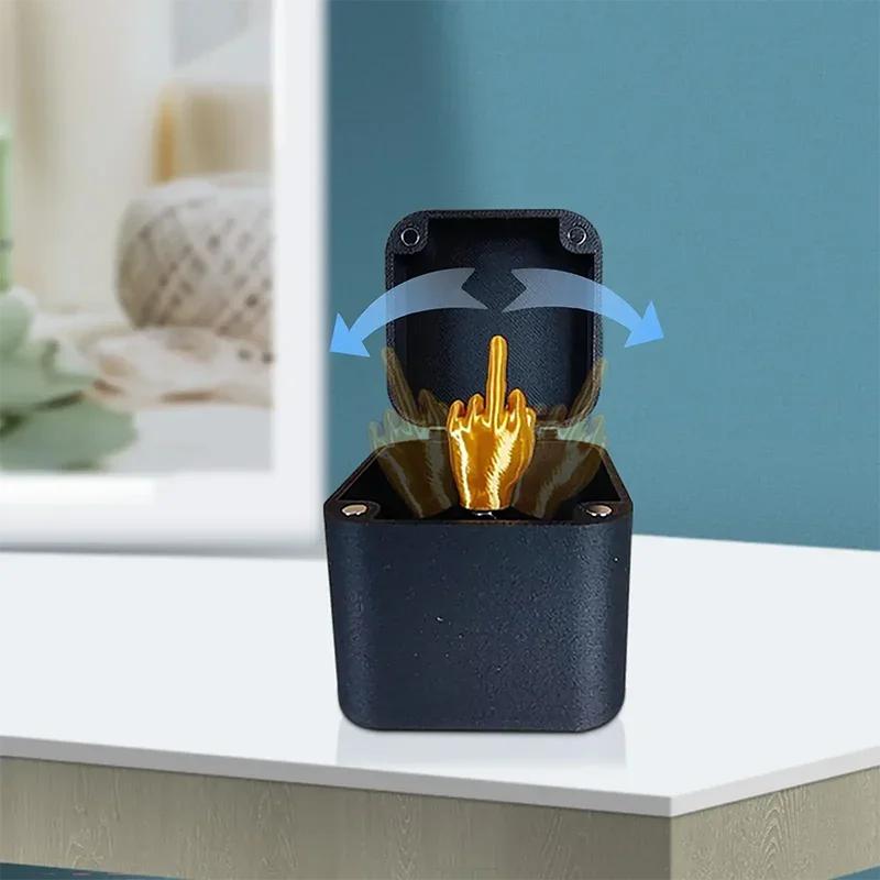 Home Decoration Interesting Prank Gift Middle Finger In Box Box Funny Creative Gifts Office Desk Decoration Gifts For Guests - Big Tim's Magic Emporium