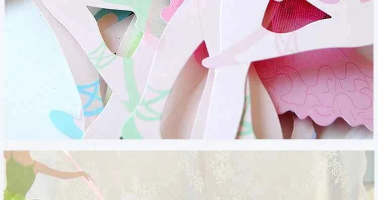 1Set Ballet Girl Dancing Bunting Banner Ballerina Paper Flag Wedding Hanging Streamer DIY Supplies Party Favors Birthday Decor