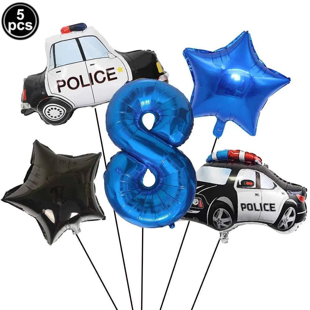 10pc Police Cupcake Toppers Policeman Birthday Cupcake Picks Police Cake Decors Baby Shower Police Theme Birthday Party Supplies