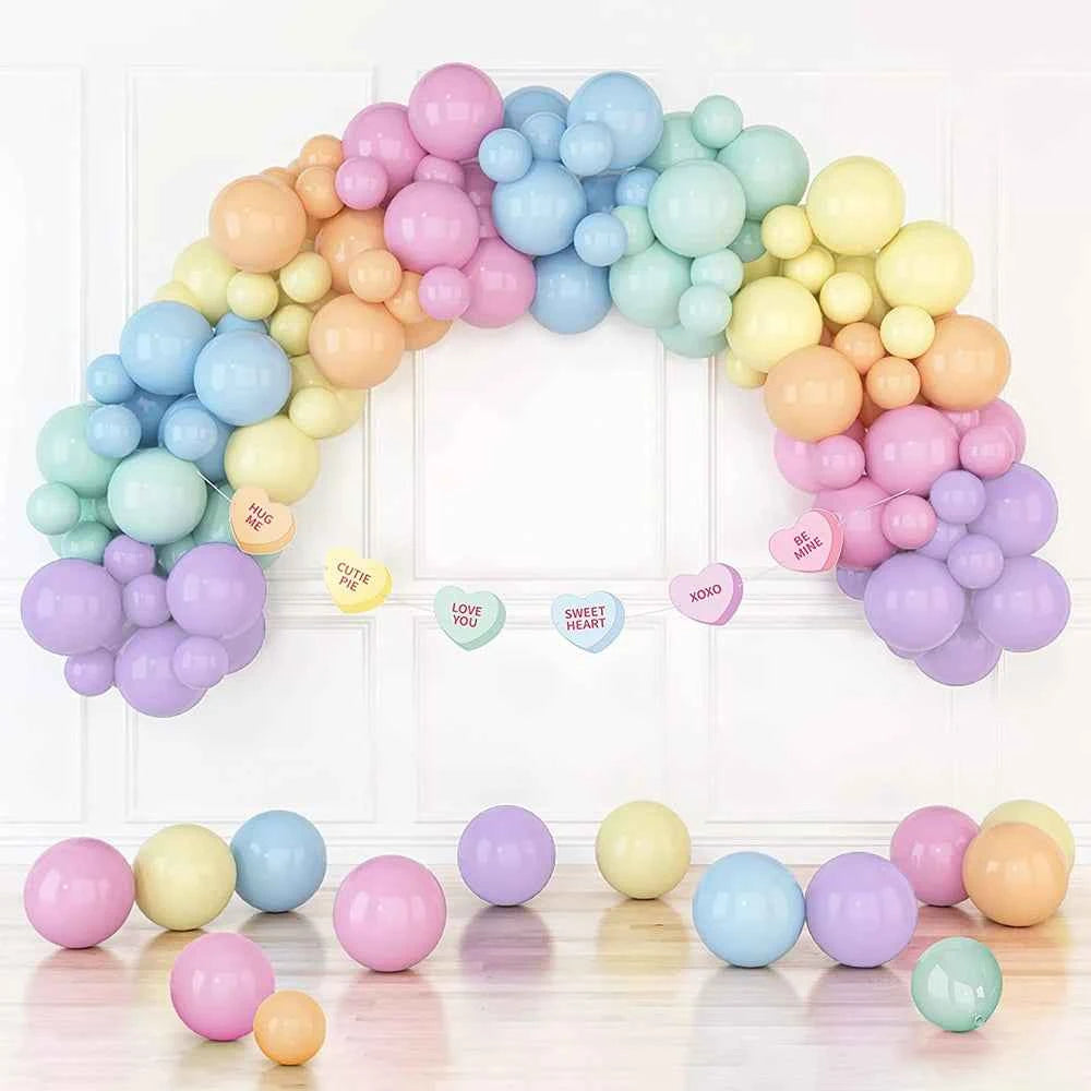 Macaron Party Balloon Set Pink Blue Yellow Colorful Air Ball Baby Shower Children's Birthday Wedding Anniversary Birthday Decor