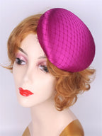 25cm Feather Cocktail Fascinator Headband Kentucky Derby Tea Party Pillbox Hat