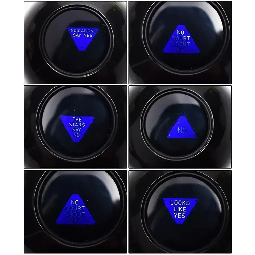 8 Props Ball 10CM Black Magic Ball Black 8 Magic Props New Strange Gift Toys For Children Adults Party Game magic tricks - Big Tim's Magic Emporium