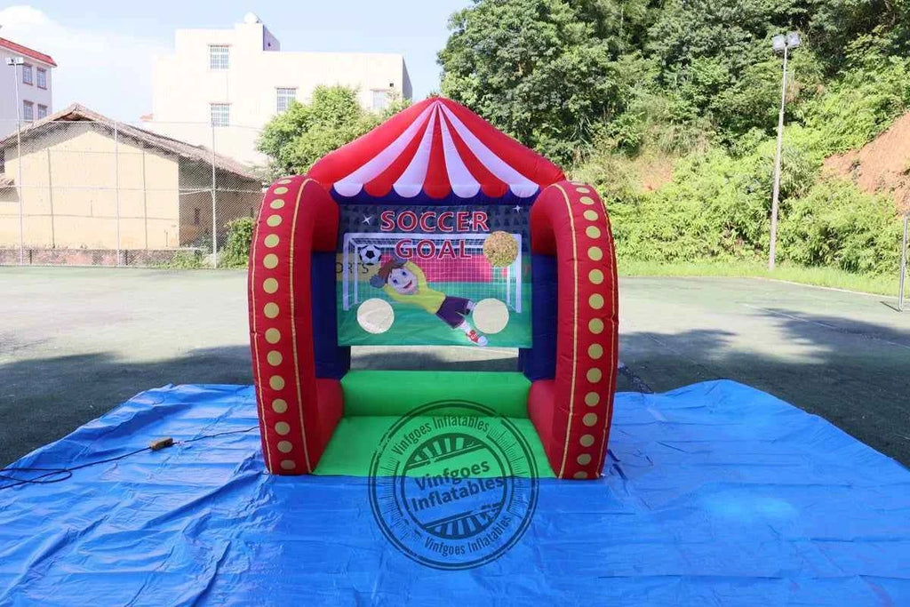 Free air shipping 5 in 1 Inflatable Carnival Bundle Games Soccer Dart Knock Down Ring Ross Game For Kids And Adults Party Game
