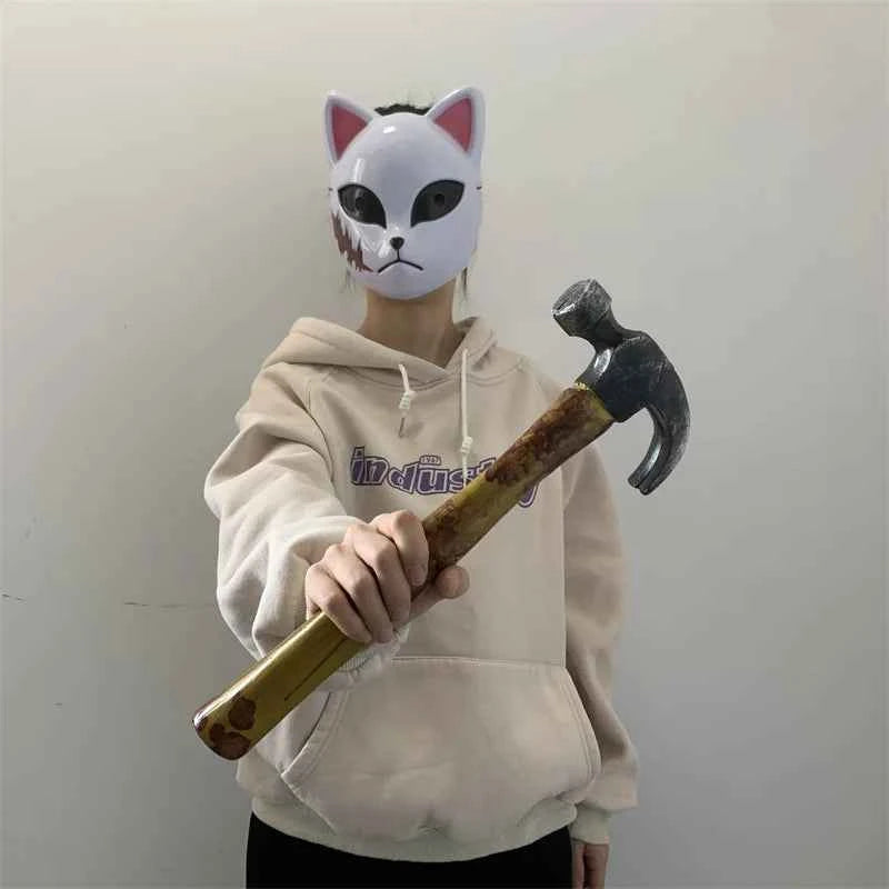 Stage Props Jackhammer Repairman Tool Carpenter's Hammer Model Cosplay Halloween Scare Props Safety PU Kids Educate Toy