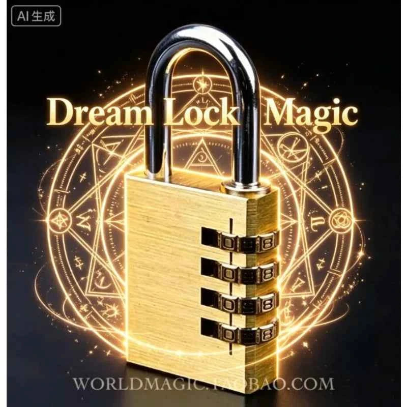 Induction Coded Mentalism Dream Lock Small Magic Trick Chosen Numbers Padlock Illusions Close Up Magic Magician Props Gimmicks