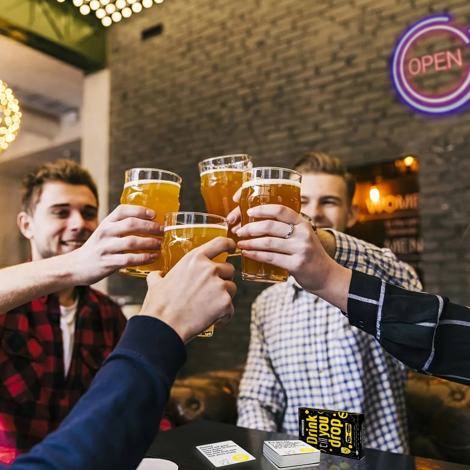 Drink Till You Drop Party Board Game Cards – Fun Social Drinking Game for Family Gatherings, Friend Gatherings & Team Building - Big Tim's Magic Emporium
