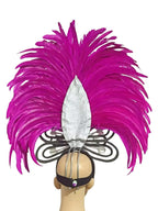 The Stardust Empress Dionysia – White Feather Carnival & Masque Ball Headdress