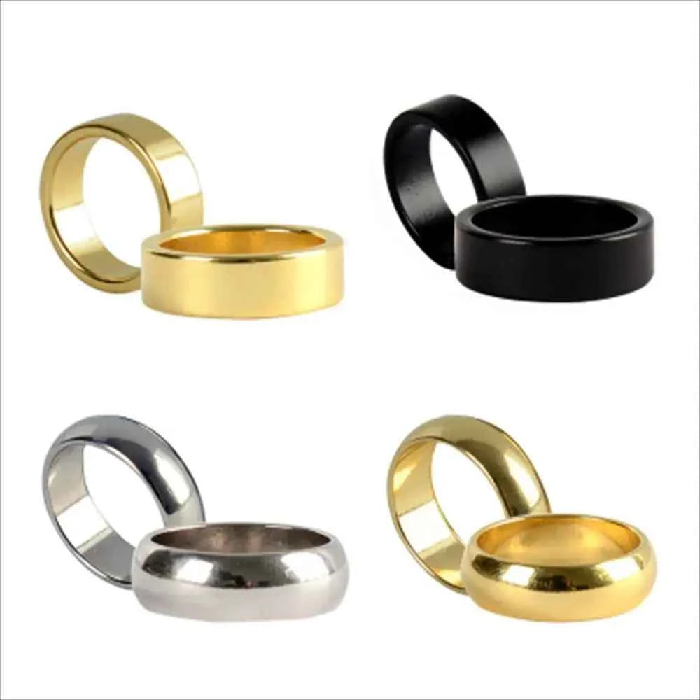 Magic Tricks Magnetic Magic Ring Gold Silver Plate Circular Arc Wizard PK Ring Performance 18mm/19mm/20mm/21mm Magician Ring - Big Tim's Magic Emporium