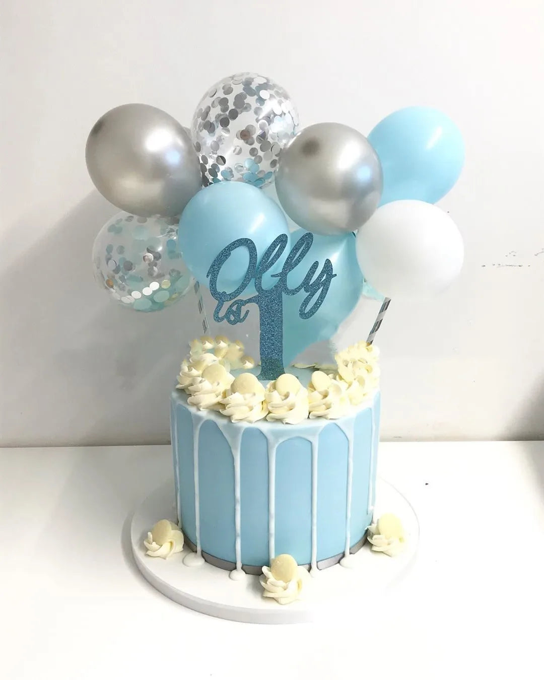 10pcs 5 Inch Balloon Cake Topper Confetti Balloon Birthday Party Dessert Decoration Baby Shower Wedding Decor Cake Supplies