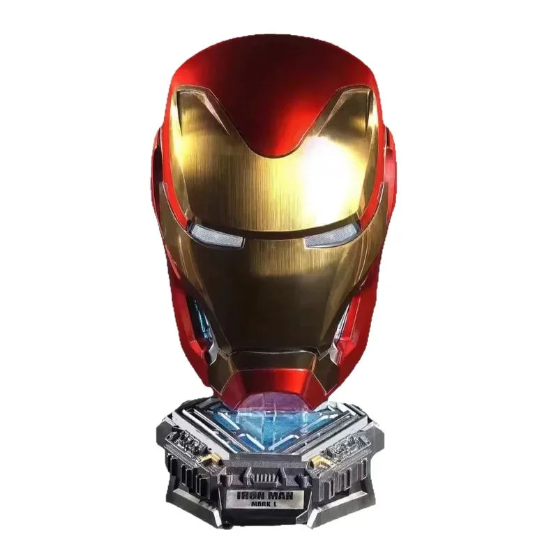New Mechahead Mk50 Jarvis Iron Man Helmet Luminous Voice Control Deformable Electric Opening Halloween Cos Mask Male Toys Gifts - Big Tim's Magic Emporium