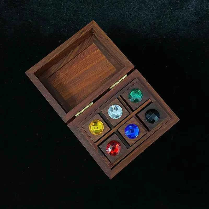 Amazing Jewelry Box Magic Tricks Prediction Magia Predict Chosen Color Stone Magician Close Up Illusions Gimmick Mentalism Props