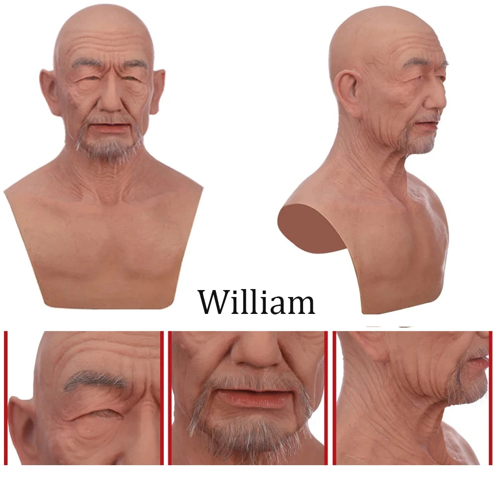 Crossdressing Soft Silicone Cosplay Costume Masks Props for Crossdresser Transvestite Halloween Men's silicone masks realistic - Big Tim's Magic Emporium
