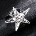 Rhinestone Star Fashion Finger Rings