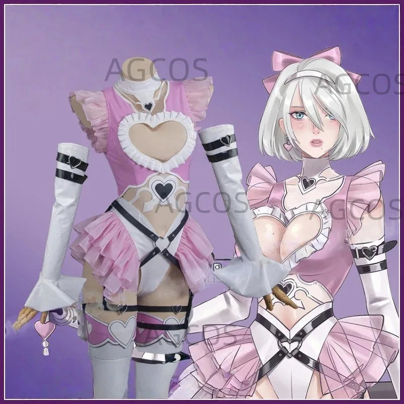 NieR:Automata YoRHa No.2 Type B Cosplay Costume | Pink Jumpsuit Set - Big Tim's Magic Emporium