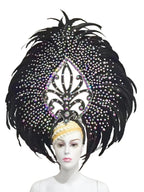 The Stardust Wings of Radiance – Deluxe Feathered Samba & Carnival Crown