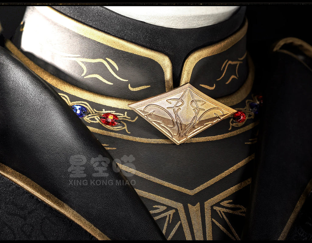 Love and Deepspace Xavier Rafayel Zayne Sylus Cosplay Costume The Dark Eclipse King Cloak Coat Prop Armor Crown Halloween Suit - Big Tim's Magic Emporium