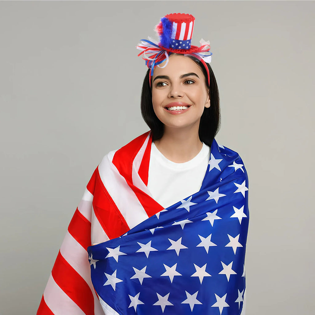 Independence Day Headband Usa Flag Design Celebrate with Style Perfect for 4Th of July Party Favors Women Patriotic Spirit