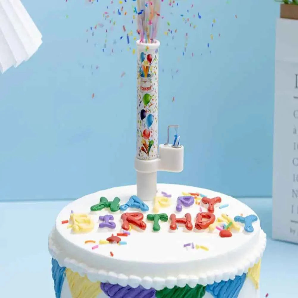 Surprise Candles Happy Birthday Cake Decorated Candles Creative Catapult Candy Effects Decorated Candles