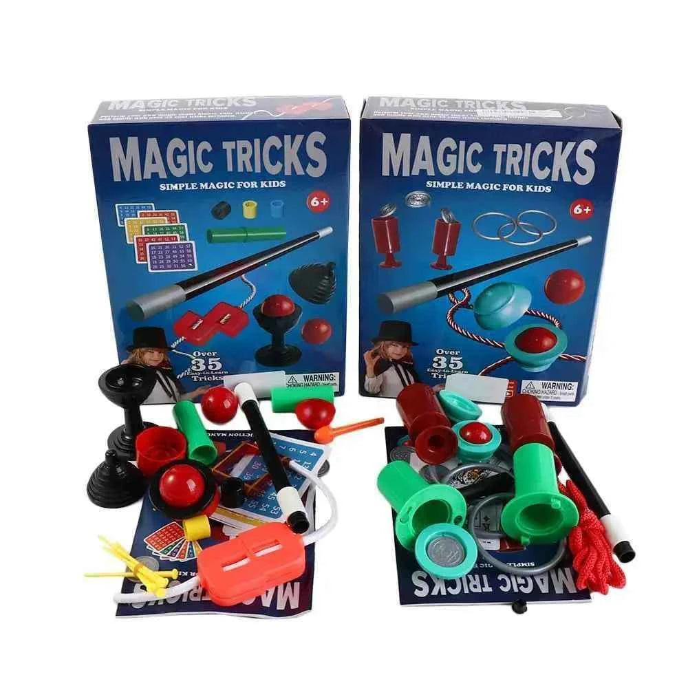 Puzzle Simple Magic Prop Beginners Magic Kit Set for Kids Exciting Magician Tricks Performance Show with Instruction Manual