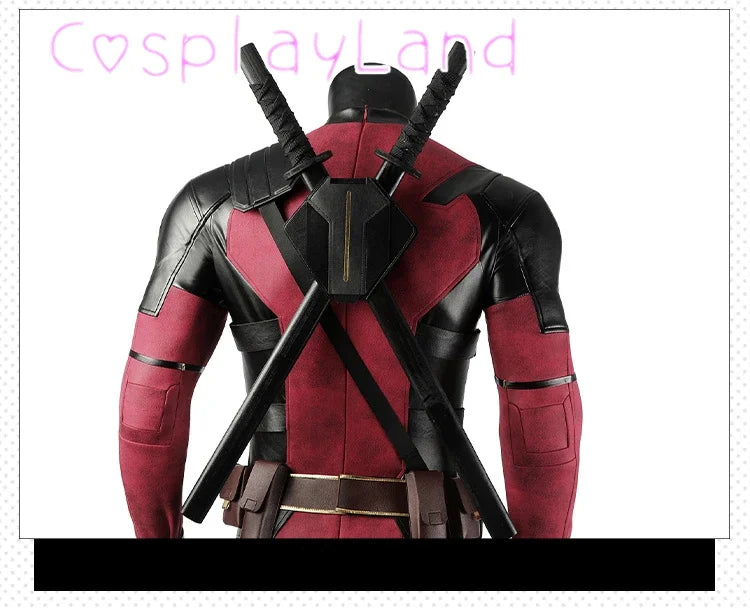 New Arrival DP3 Mr. Pool Cosplay Costume Hero Complete Clothes Red Leather Men Jumpsuit Halloween Carnival Christmas Outfit - Big Tim's Magic Emporium