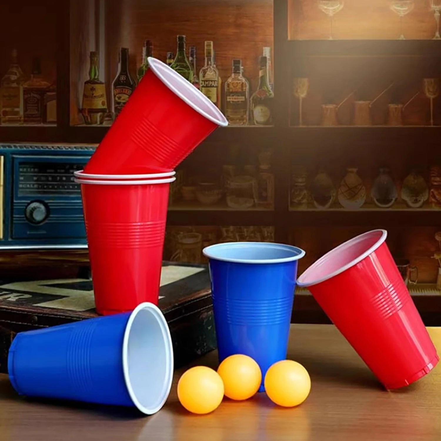Beer Ping Pong Party Cup, Two Color Cup Adult Party Game, Desktop Interactive Party Game - Big Tim's Magic Emporium