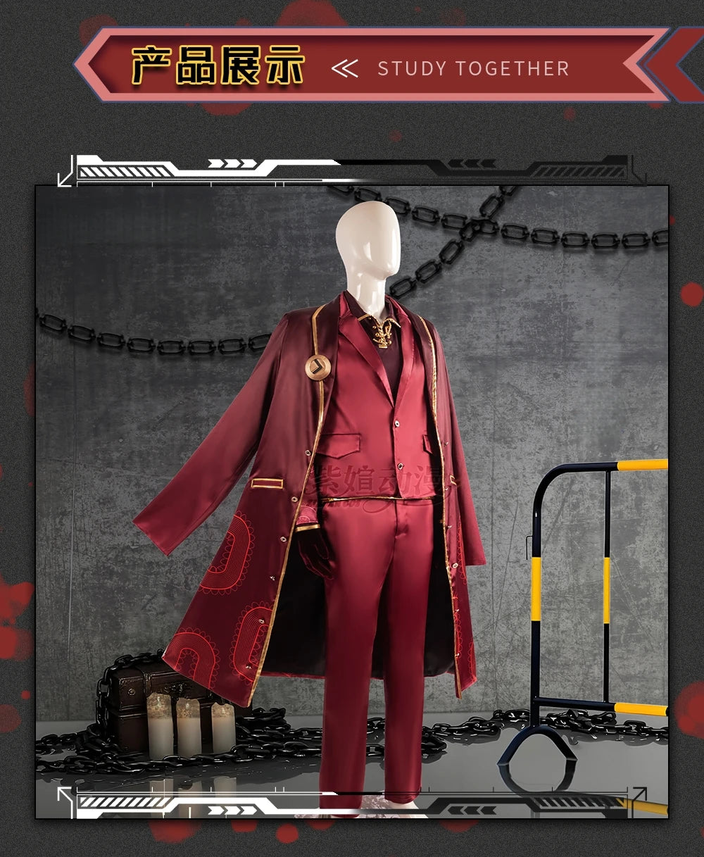 UETEEY COS Lei Heng Cosplay Costume Game Limbus Company Cosplay Clothing Halloween Carnival Uniforms Fancy Suit Custom Made - Big Tim's Magic Emporium