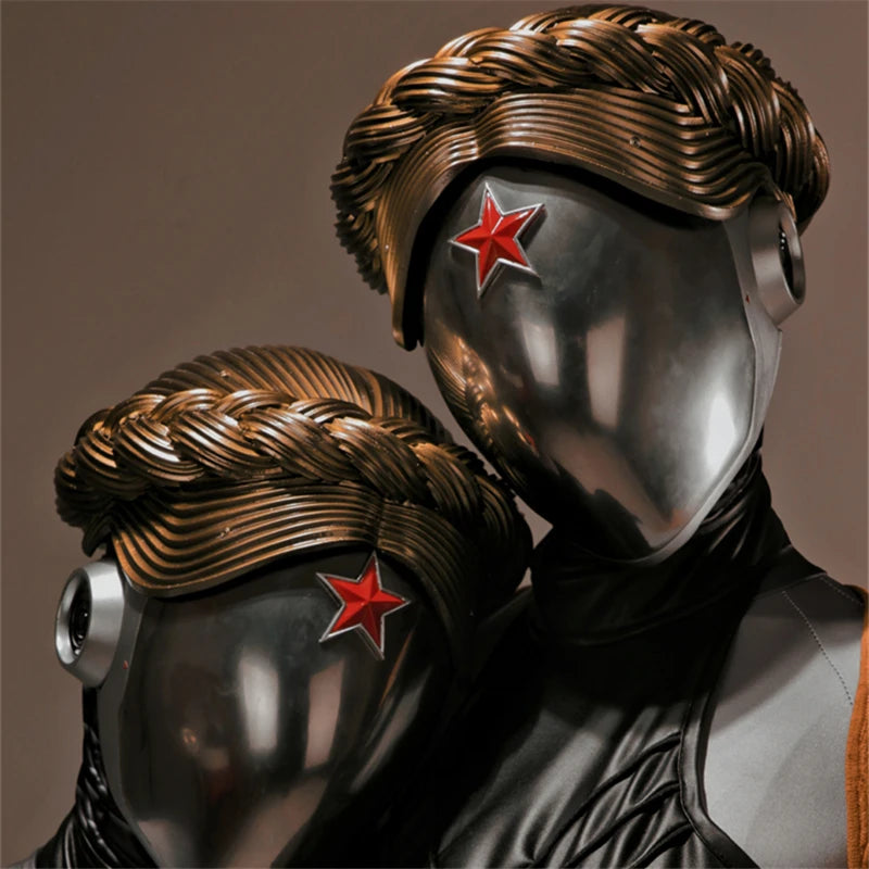 Game AtomicTwinnies Twinnies Dixie Cosplay PU Acrylic Mask Helmet Masks Halloween Masquerade Party Carnival Prop - Big Tim's Magic Emporium