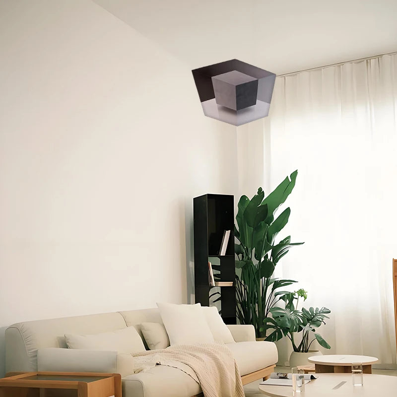 Optical Illusion Wall Art – 3D Corner Wall Decal – Impossible Corners Inspired Peel And Stick Removable 3D Wall Art