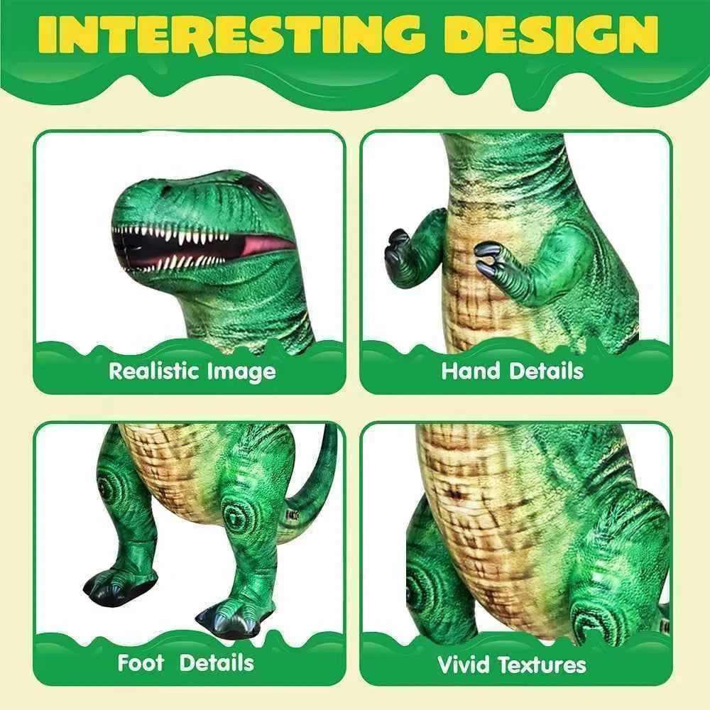 Huge Dinosaur Theme Inflatable Toys Tyrannosaurus Velociraptor Party Supplies For Jurassic Theme Photo Prop Children Baby Shower