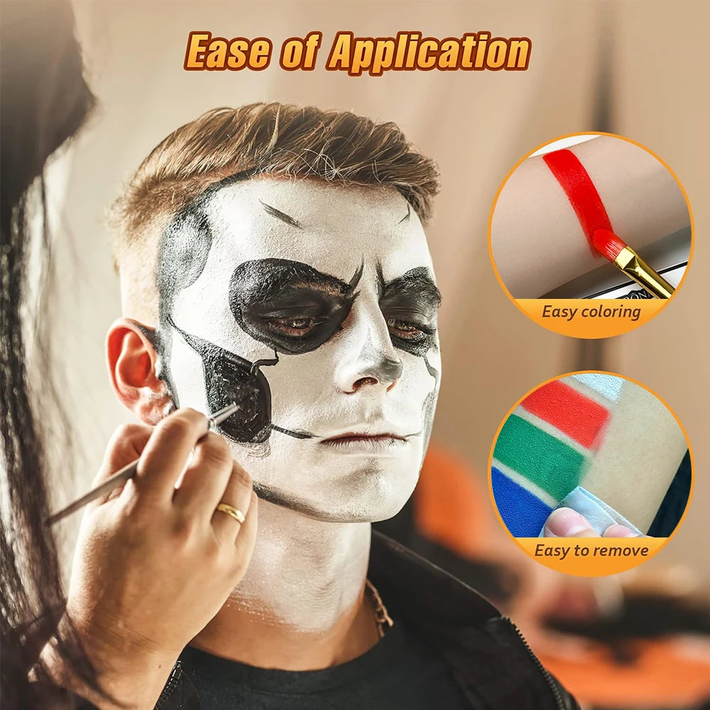Face body Painting waterproof 6 colors Water Based Nontoxic Body Art kids Festival Fancy Dress Paint Body & Face Paint make up